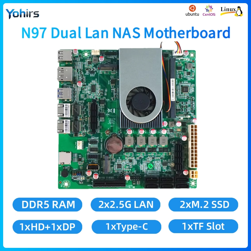 Placa base NAS Yohirs Mini ITX - Mini Itx Dual 2.5G Nas Motherboard reseña y precio