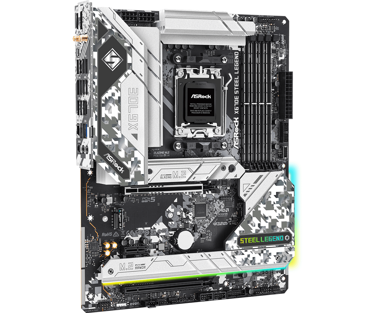 Placa base ASROCK X670E STEEL  - X870E Atx Motherboard reseña y precio